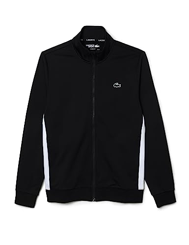 Lacoste Herren Sh1094 Sweatshirt, schwarz/weiß, M von Lacoste