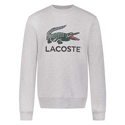 Lacoste Herren Sh1281 Sweatshirt, Chinesisches Silber, L von Lacoste