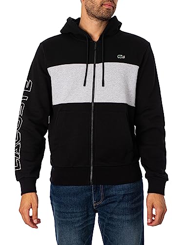 Lacoste Herren Sh1416 Sweatshirt, Schwarz/Chinesisches Silber, M von Lacoste