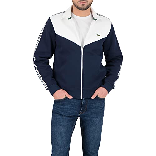 Lacoste Herren Sh5808 Sweatshirts, Marineblau/Weiß, M von Lacoste