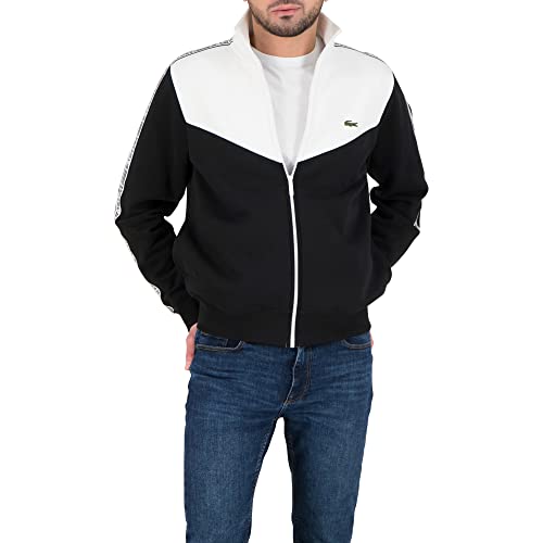 Lacoste Herren Sh5808 Sweatshirts, Schwarz/Weiß, S von Lacoste