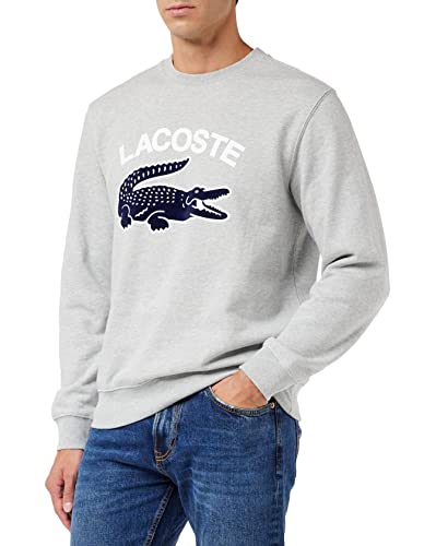 Lacoste Herren Sh9689 Sweatshirts, Chinesisches Silber, M von Lacoste