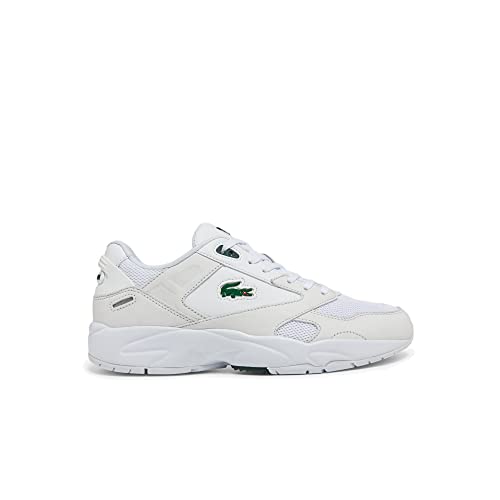 Lacoste Herren Storm 96 LO 0120 3 SMA Sneakers, Weiss/DUNKELGRÜN (1R5), 44 EU von Lacoste