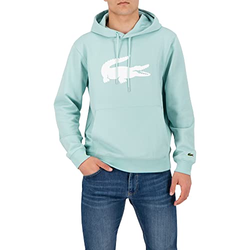 Lacoste Herren Sweatshirt SH9042, Männer Pullover,sportlicher Sweater,Logo,Regular Fit,Grün,5 von Lacoste