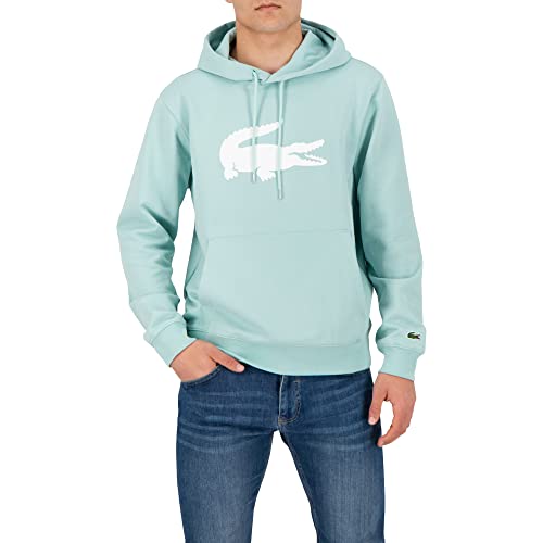 Lacoste Herren Sweatshirt SH9042, Männer Pullover,sportlicher Sweater,Logo,Regular Fit,Grün,6 von Lacoste