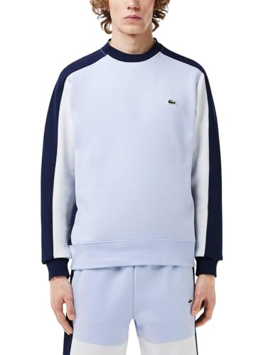 Lacoste Herren-Sweatshirt mit Logo, aus Bio-Baumwolle, Blau, Blau, L von Lacoste