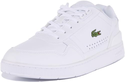 Lacoste Herren T-Clip 0722 1 SMA Sneakers, Wht/Wht, 43 EU von Lacoste