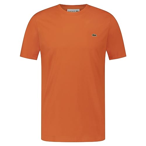 Lacoste Herren T-Shirt Rundhals TH2038, Männer Basic Tshirt,Kurzarm,Regular Fit,Rot,4 (M) von Lacoste