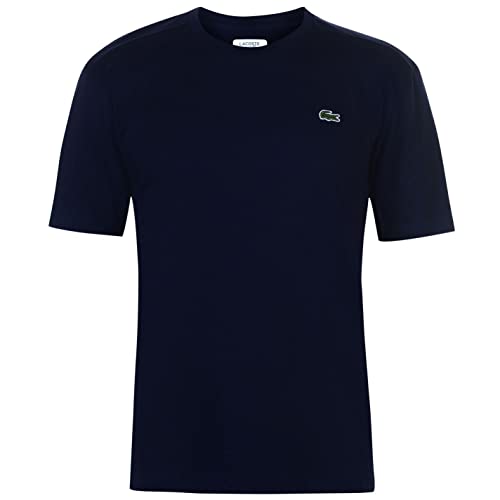 Lacoste Herren T-Shirt TH2038-00 Einfarbig, Blau (NAVY BLUE 166), Gr. 6 (Herstellergröße: XL) von Lacoste