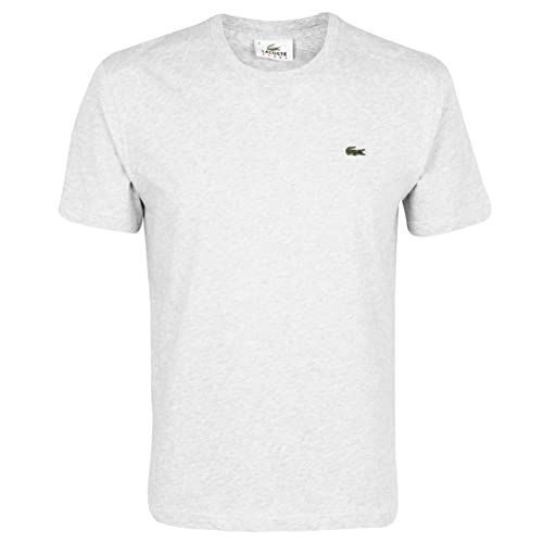 Lacoste Herren T-Shirt TH2038-00 Einfarbig, Grau (SILVER CHINE CCA), Gr. 3 (Herstellergröße: S) von Lacoste