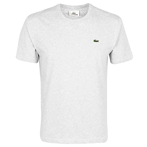 Lacoste Herren T-Shirt TH2038-00 Einfarbig, Grau (SILVER CHINE CCA), Gr. 5 (Herstellergröße: L) von Lacoste