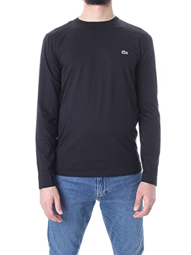 Lacoste Herren T-Shirt TH6712, Schwarz (Noir), Medium (Herstellergröße: 4) von Lacoste