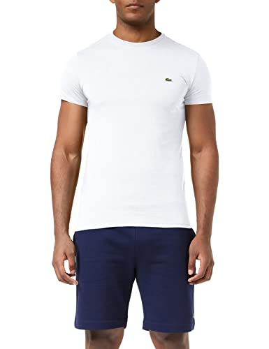 Lacoste Herren T-Shirt Th6709 , Weiß (Blanc) , Large (Herstellergröße: 5) von Lacoste