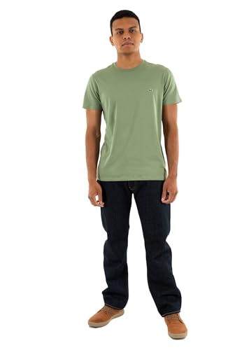 Lacoste Herren T-Shirt aus Pima-Baumwolle mit Rundhalsausschnitt Regular Fit Pastellgrün, Pastellgrün, XXL von Lacoste