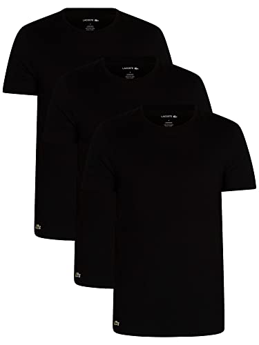 Lacoste Herren Leichte Slim Fit Unterhemd T-Shirt - Schwarz - XL von Lacoste