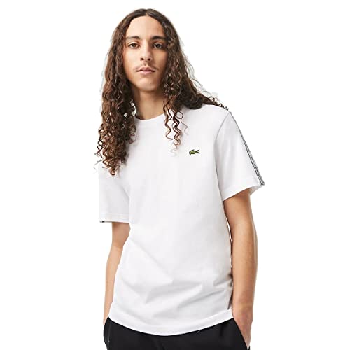 Lacoste Herren TH5071 T-Shirt & Rollkragenshirt, White, XXL von Lacoste