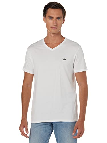 Lacoste Herren TH6710 T-Shirt, Blanc, XS von Lacoste