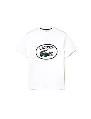 Lacoste Herren Th0244 Turtle Neck T-Shirt, Weiß/Grün, XL von Lacoste