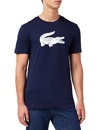 Lacoste Herren Th2042 T-Shirt, Marineblau/Weiß, M von Lacoste