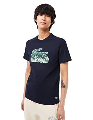 Lacoste Herren Th5070 T-Shirt & Turtle Neck T-Shirt, Marineblau, S von Lacoste