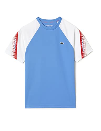 Lacoste Herren Th5196 T-Shirt & Turtle Neck T-Shirt, Ethereal/White-White, M von Lacoste