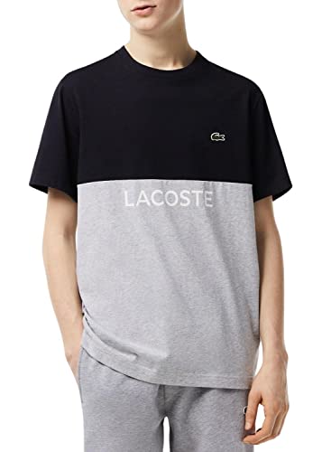 Lacoste Herren Th8372 Turtle Neck T-Shirt, Abysm/Silberfarben, XS von Lacoste