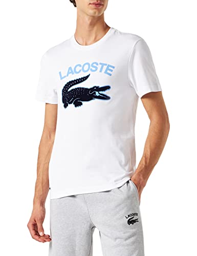 Lacoste Herren Th9681 T-Shirt, weiß, L von Lacoste