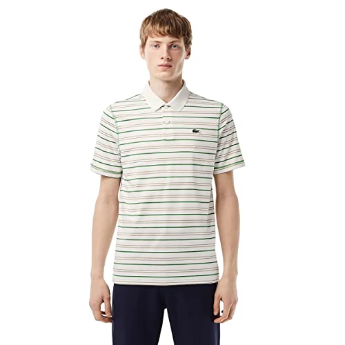 Lacoste Herren Ultra Golf Polohemd - Flour/Lion Marine/Tarragon - M von Lacoste