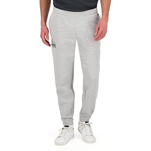 Lacoste Herren XH3357 Jogginghose, Männer Freizeithose,Sweatpants,Loungewear,Homewear,Regular Fit,Silver Chine (CCA),4XL von Lacoste