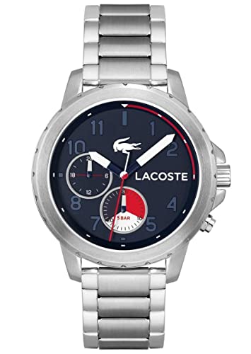 Lacoste Multi Zifferblatt Quarz Uhr für Herren mit Silbernes Edelstahlarmband - 2011208 von Lacoste