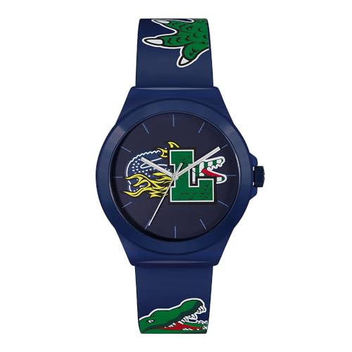 Lacoste Analog Quarzuhr für Herren mit Marinblaues Silikonarmband - 2011231 von Lacoste