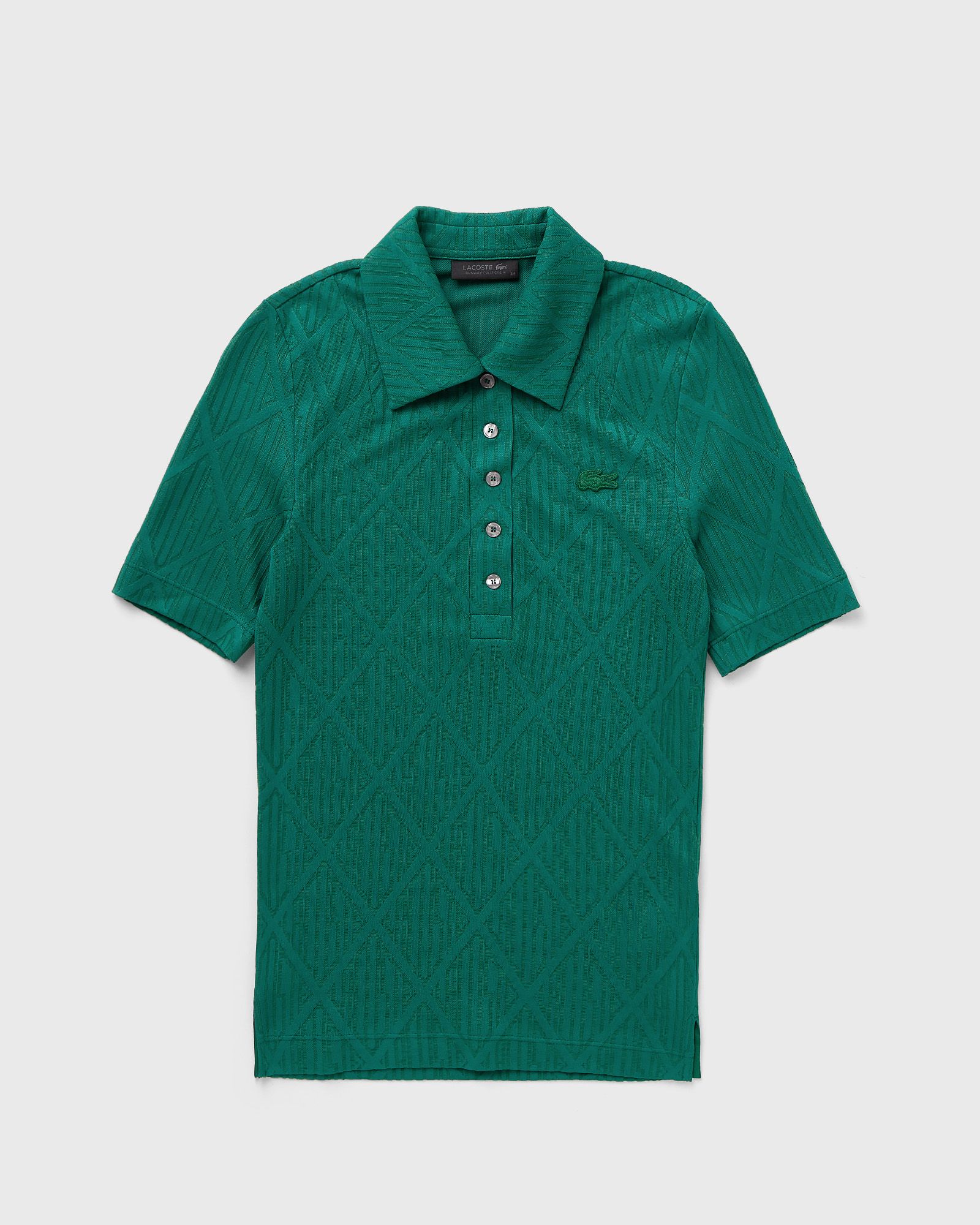 Lacoste JACQUARD LAYLA POLO women Shirts & Blouses|Shortsleeves green in Größe:S von Lacoste