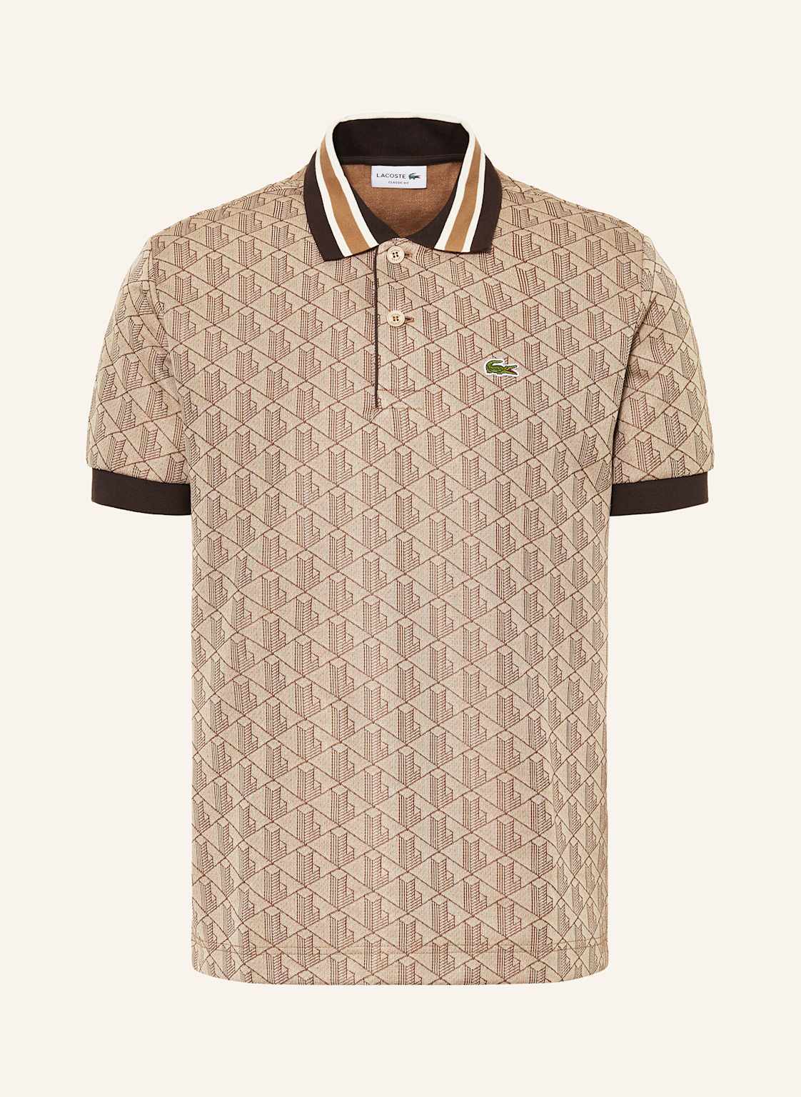 Lacoste Jersey-Poloshirt beige von Lacoste