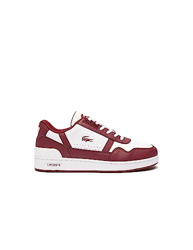 Lacoste Jungen Low-Top Sneaker T-Clip 223 4 SUJ, Kinder Halbschuhe,Strassenschuhe,Sportschuhe,Freizeitschuhe,Weiss/DUNKELROT (2G1),38 EU / 5 UK von Lacoste