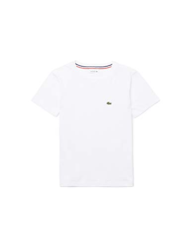 Lacoste Jungen Tj1442 t Shirt Damen, Weiß (001), 4 Jahre von Lacoste