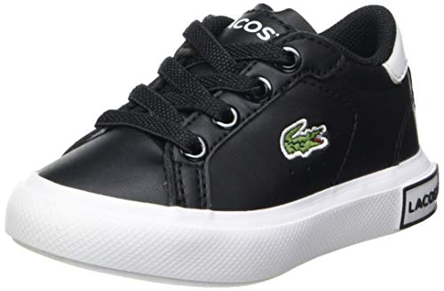 Lacoste Jungen Unisex Kinder POWERCOURT 0721 1 Sui Sneakers, Blk/Wht, 20 EU von Lacoste