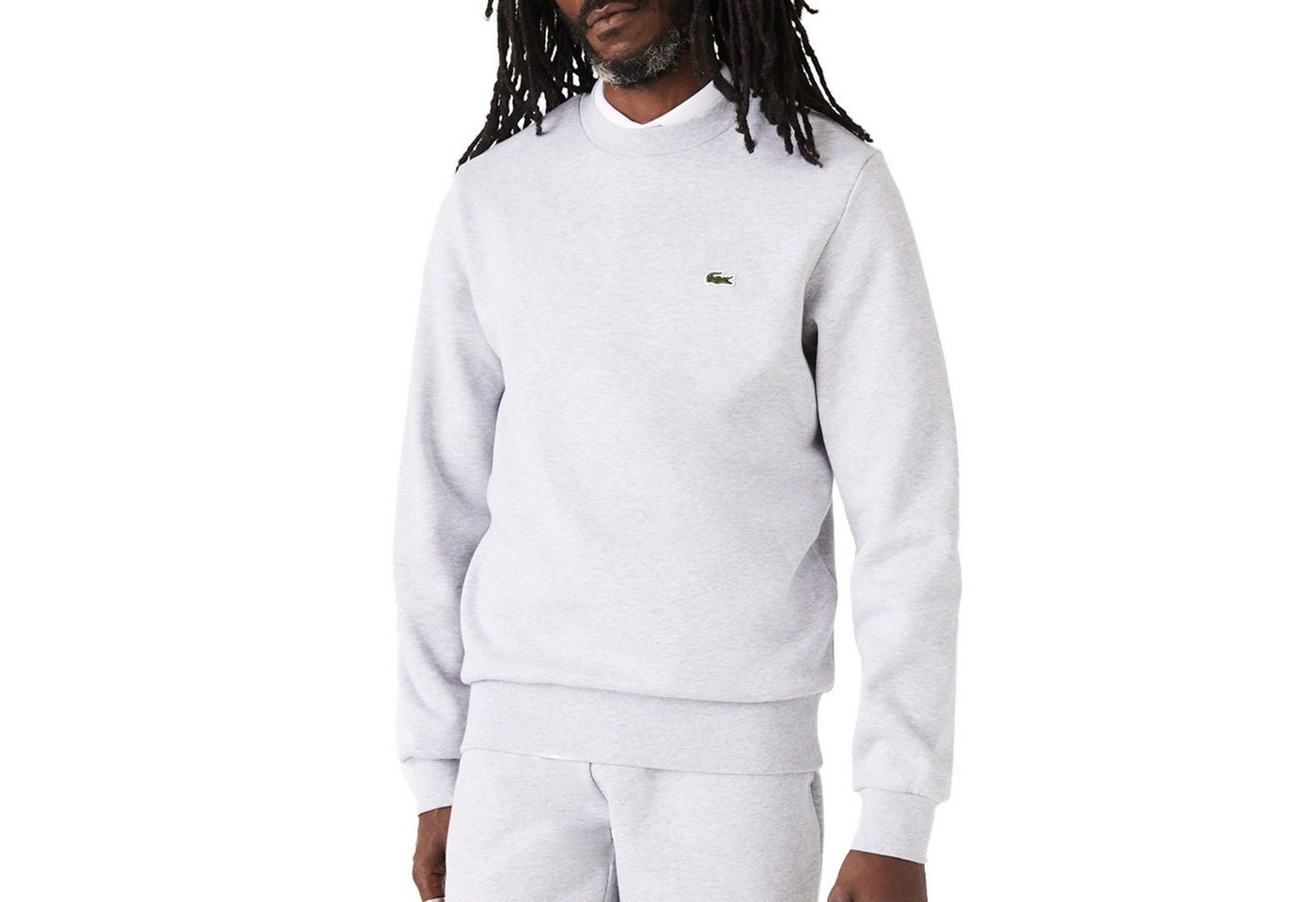 Lacoste Kapuzenpullover Bio Cotton Fleece Crew Pullover Herren von Lacoste