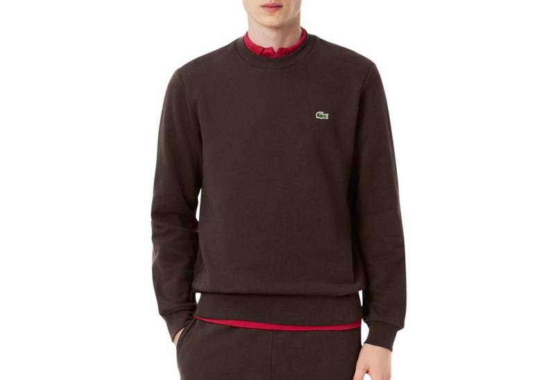 Lacoste Kapuzenpullover Herren Sport Bio Cotton Fleece Crew Pullover von Lacoste