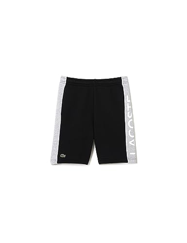 Lacoste - Kinder Shorts, Schwarz/Heidekraut Grau, 14 ans von Lacoste