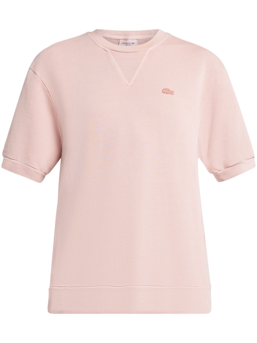 Lacoste Kurzärmeliges Sweatshirt mit Logo-Applikation - Rosa von Lacoste