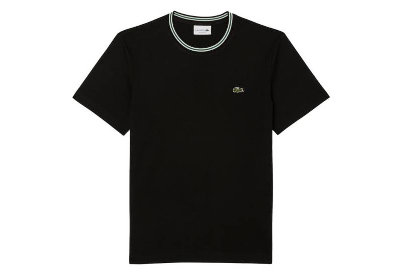 Lacoste Kurzarmshirt T-Shirt mit Logostreifen mit Krokodil-Patch auf der linken Brust Lacoste Kurzarmshirt T-Shirt mit Logostreifen mit Krokodil-Patch auf der linken Brust von Lacoste