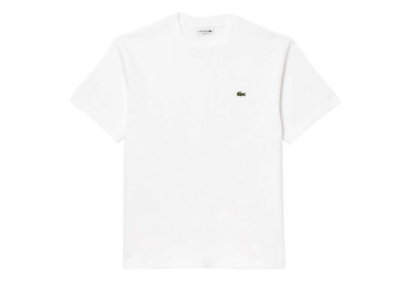 Lacoste Kurzarmshirt T-Shirt mit aufgesticktem Krokodil-Logo auf der Vorderseite von Lacoste