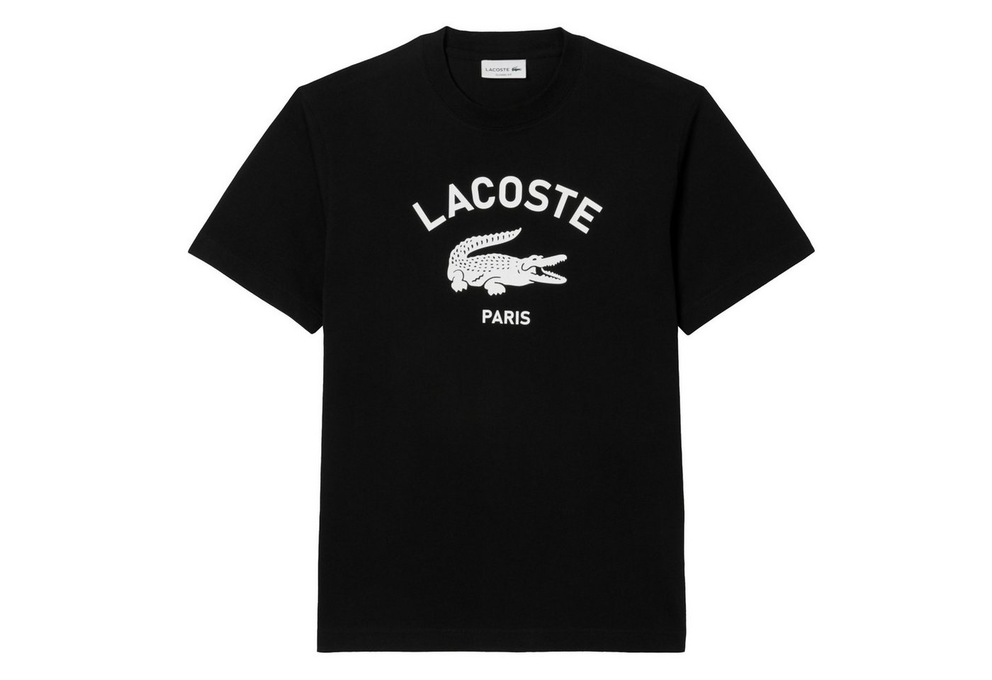 Lacoste Kurzarmshirt T-Shirt mit großem Krokodil-Print auf der Vorderseite von Lacoste