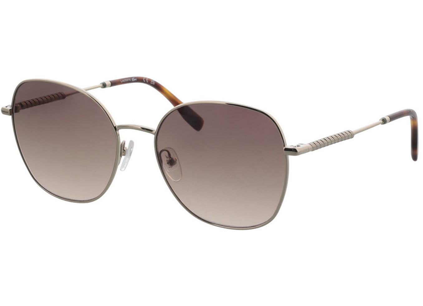 Lacoste L257S 712 56-18 Sonnenbrille mit Sehstärke erhältlich, Damen, Vollrand, Rund von Lacoste
