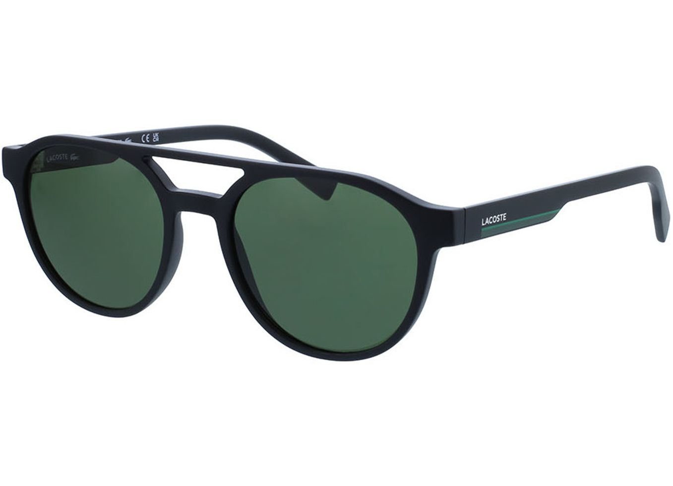Lacoste L6008S 002 53-19 Sonnenbrille mit Sehstärke erhältlich, Herren, Vollrand, Rund von Lacoste