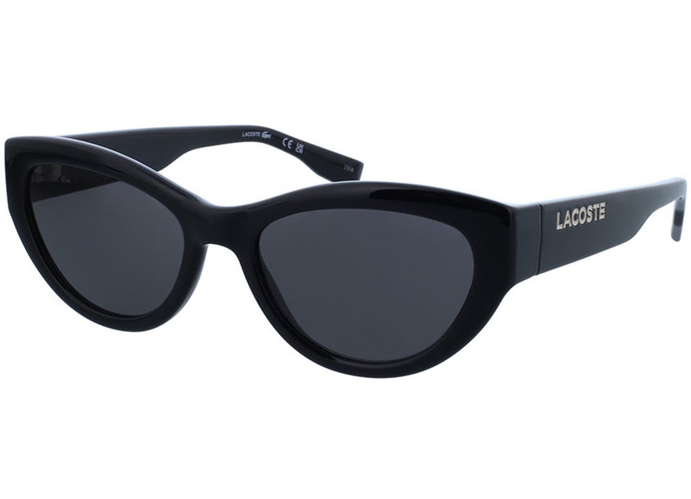 Lacoste L6013S 001 54-18 Sonnenbrille mit Sehstärke erhältlich, Damen, Vollrand, Cateye von Lacoste