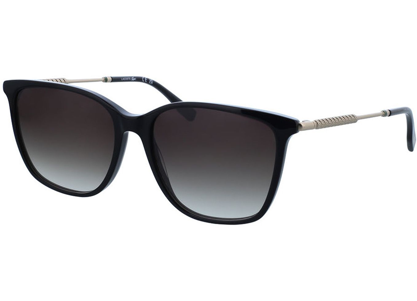 Lacoste L6016S 001 57-16 Sonnenbrille mit Sehstärke erhältlich, Damen, Vollrand, Rechteckig von Lacoste