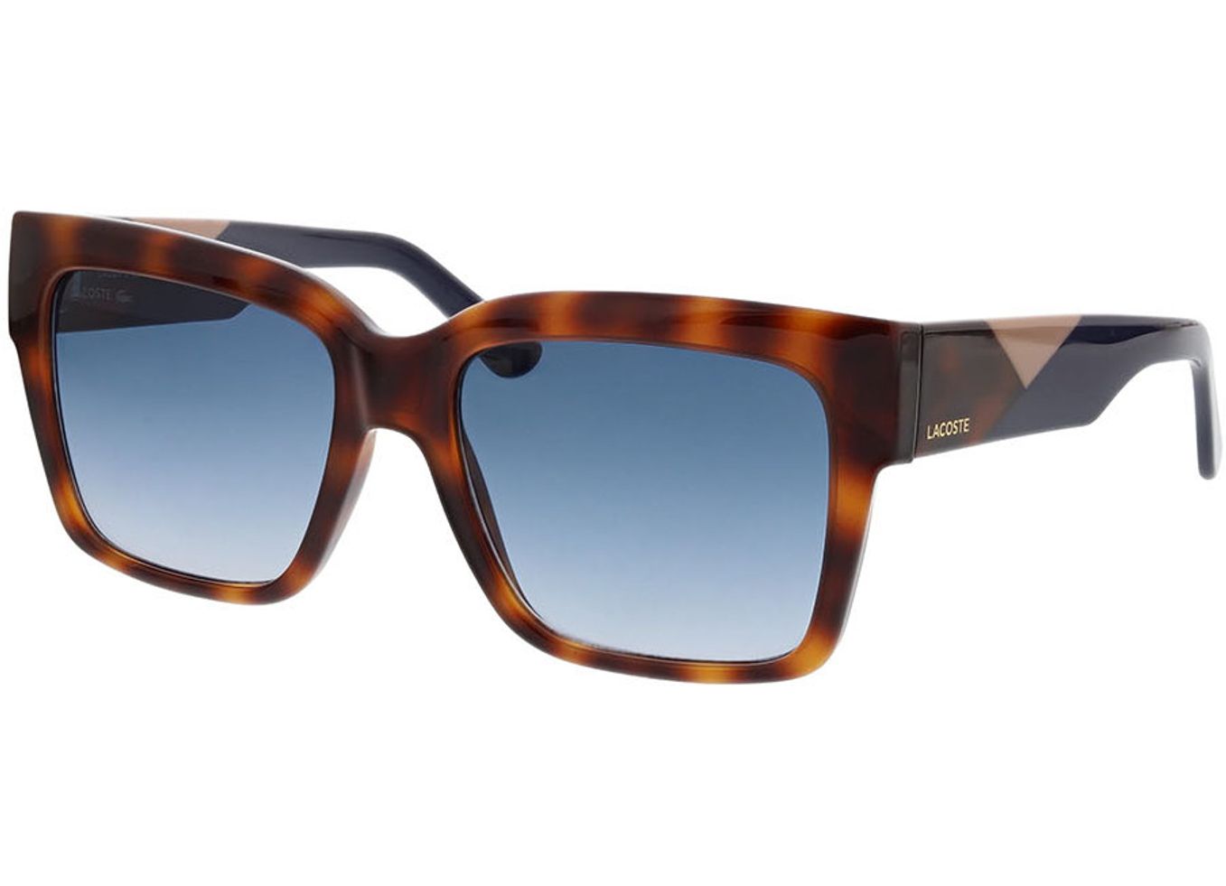 Lacoste L6033S 214 55-17 Sonnenbrille mit Sehstärke erhältlich, Damen, Vollrand, Rechteckig von Lacoste