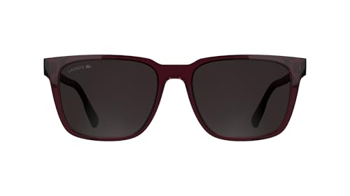 Lacoste L6077S 601 TRANSPARENT BURGUNDY 55/18/145 Herren Sonnenbrillen von Lacoste