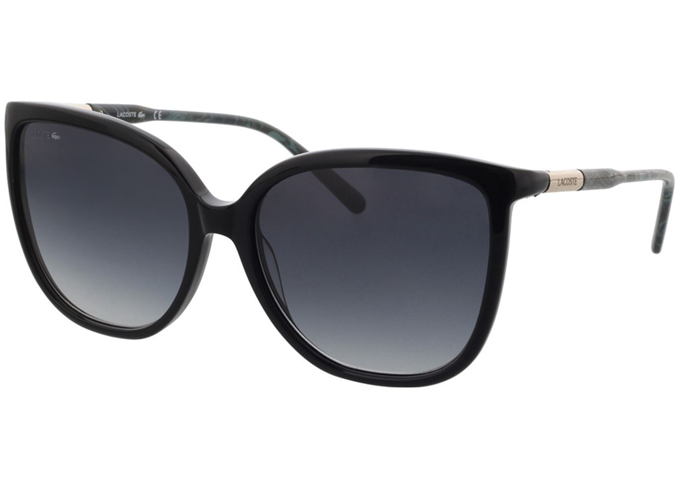 Lacoste L963S 001 59-16 Sonnenbrille mit Sehstärke erhältlich, Damen, Vollrand, Eckig von Lacoste